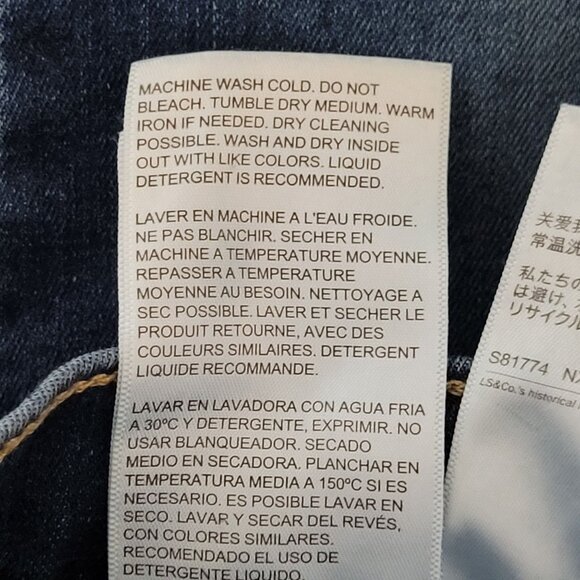 Levis 720 High Rise Super Skinny Jeans Womens Size 25 Blue Distressed Denim - Picture 8 of 8